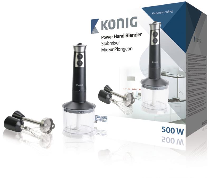 König KN-HB10 Powerstaafmixer 500 W incl. accessoires