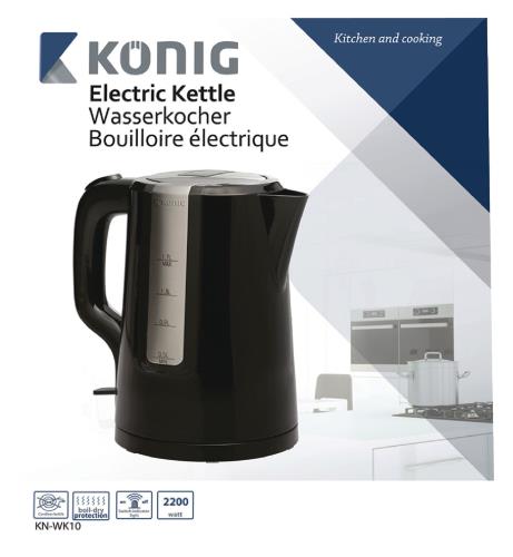 König KN-WK10 Elektrische waterkoker 1,7 liter