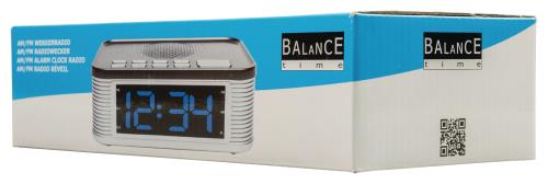 Balance 112664 LED wekkerradio PLL blauw