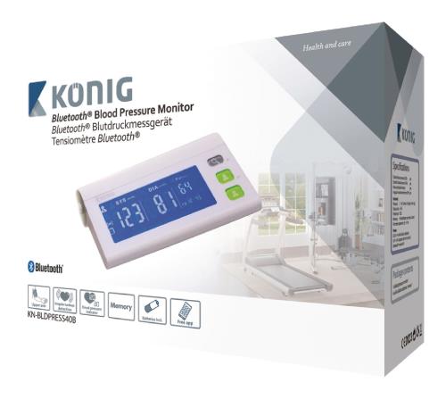 König KN-BLDPRESS40B Bluetooth bloeddrukmeter bovenarm