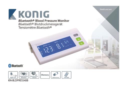 König KN-BLDPRESS40B Bluetooth bloeddrukmeter bovenarm