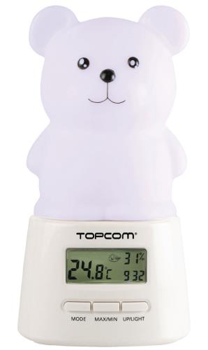 TOPCOM KL-4330 Nachtlampje Multikleurenled - Thermo- en hygrometer