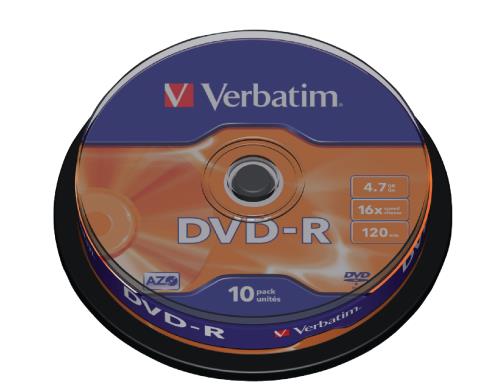 Verbatim 43523 DVD-R Matt Silver