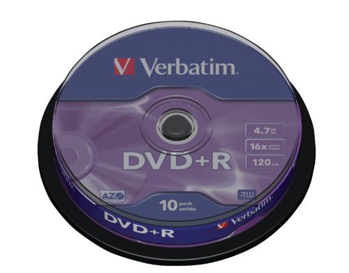 Verbatim 43498 DVD+R Matt Silver