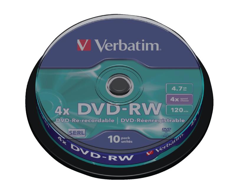Verbatim 43552 10x DVD-RW 4.7 GB