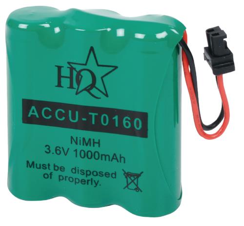 HQ ACCU-T0160 Batterijpack DECT telefoons NiMH 3.6 V 1000 mAh