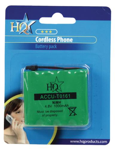 HQ ACCU-T0161 Batterijpack DECT telefoons NiMH 4.8 V 1000 mAh