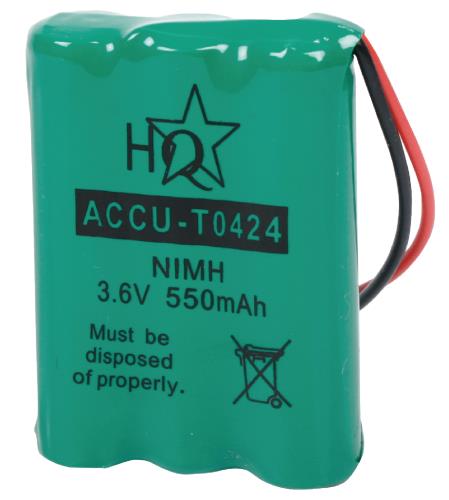 HQ ACCU-T0424 Batterijpack DECT telefoons NiMH 3.6 V 550 mAh