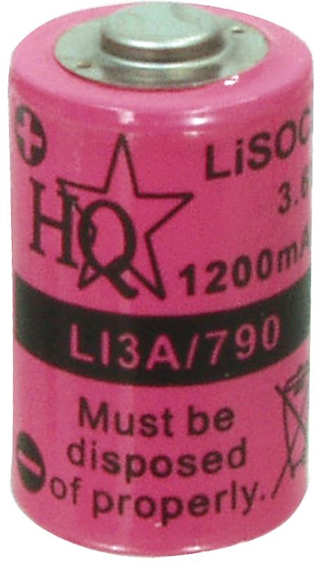 HQ LI3A/790 Lithium thionyl chloridebatterij 3.6 V 1200 mAh