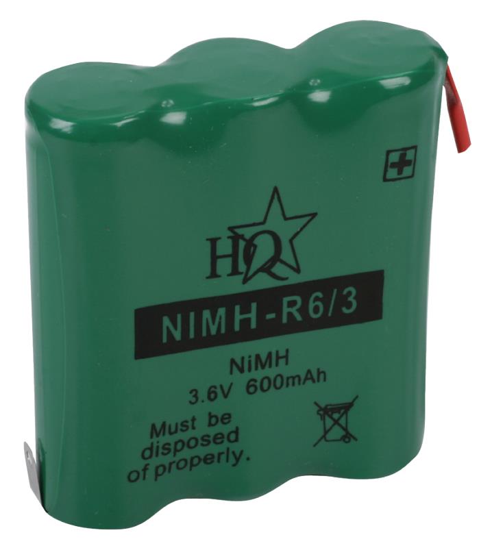HQ NIMH-R6/3 Batterijpack NiMH 3.6 V 600 mAh
