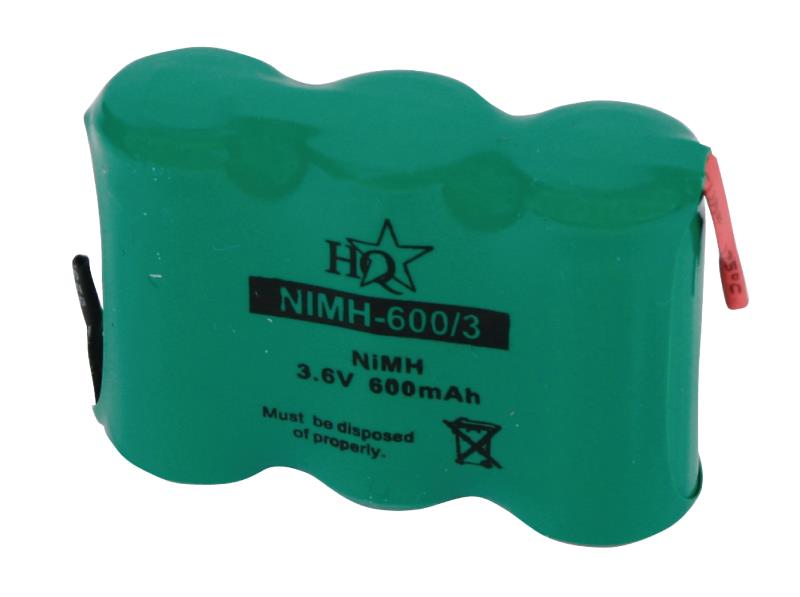 HQ NIMH-600/3 Batterijpack NiMH 3.6 V 60 mAh