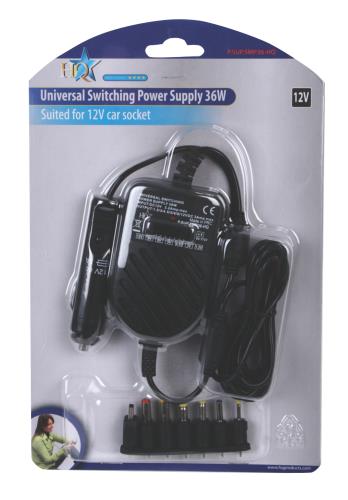 HQ P.SUP.SMP36-HQ Universele 12 V adapter 36 W