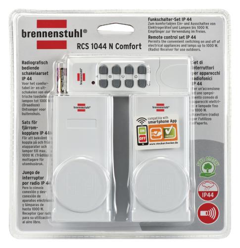 Brennenstuhl 1507590 Remote Control Set RCS 1044 N Comfort IP44