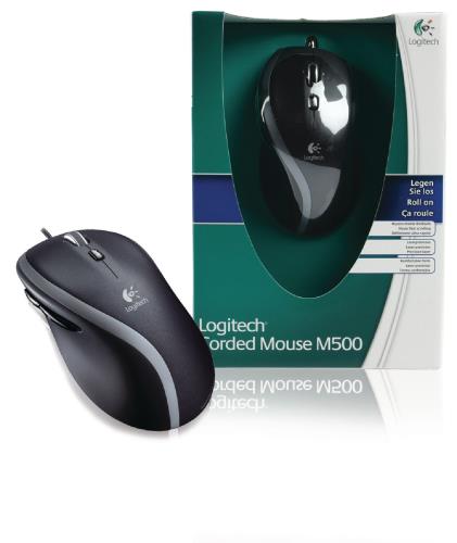 Logitech 910-003726 M500 bedrade muis zwart