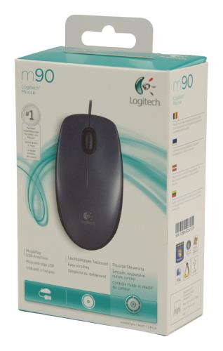 Logitech 910-001793 M90 optische bedrade USB mouse zwart