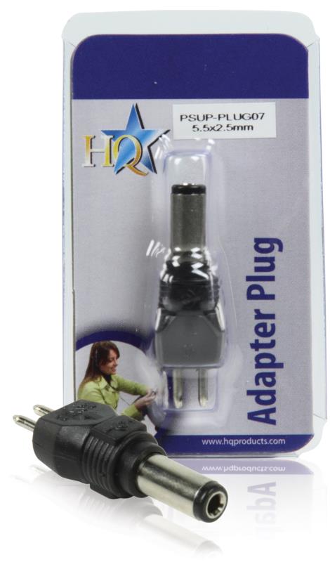 HQ PSUP-PLUG07 Reserveplug adapter 5,5 x 2,5 mm