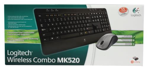Logitech 920-002613 MK520 US draadloos toetsenbord met muis zwart