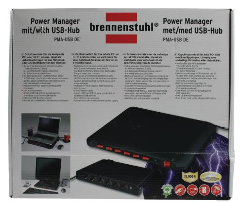 Brennenstuhl 1150050 Power manager PMA USB 6 socket