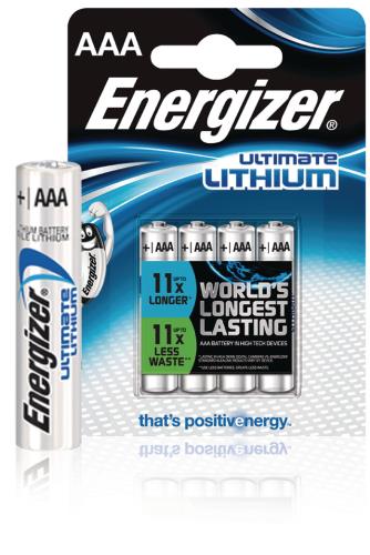 Energizer 635233 Ultimate lithium batterijen FR3 4-blister