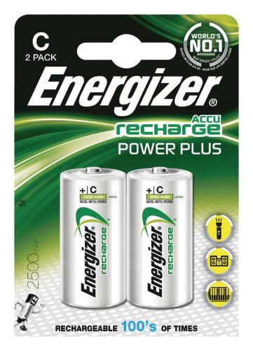 Energizer 635674 Batterij NiMH C/LR14 1.2 V 2500 mAh PowerPlus 2-blister