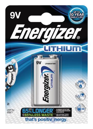 Energizer 635236 Ultimate lithium batterijen 9V 1-blister