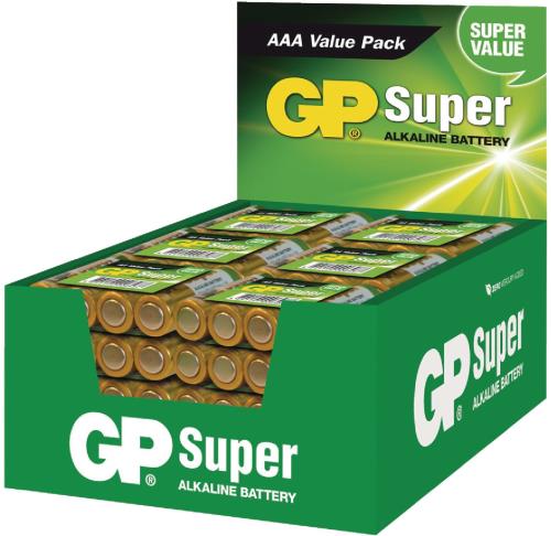 GP 03024AS Batterij alkaline AAA/LR03 1.5 V Super display 48x 4-foil