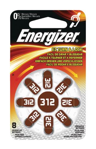 Energizer ENZINCAIR312-8 Hoortoestelbatterijen ZA312 8-blister