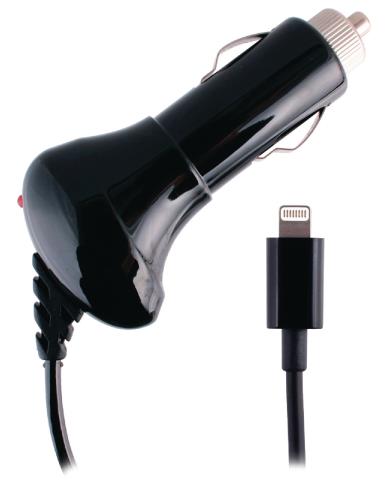M-Collection M-85154 Charger 12-24V Lightning for iPhone 5 Black MFi