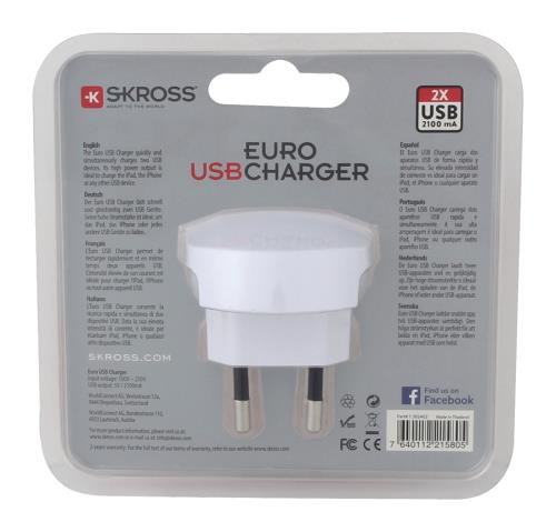 Skross 1.302402 Europa USB-oplader (EUC)