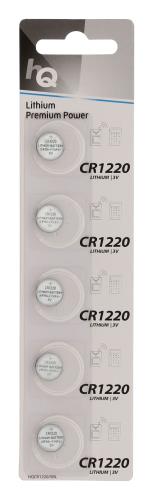 HQ HQCR1220/5BL Lithium knoopcel CR1220-batterij 3 V, blister 5 stuks