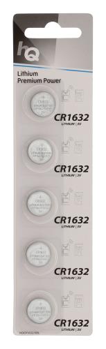 HQ HQCR1632/5BL Lithium knoopcel CR1632-batterij 3 V, blister 5 stuks