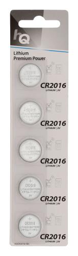 HQ HQCR2016/5BL Lithium knoopcel CR2016-batterij 3 V, blister 5 stuks