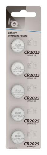 HQ HQCR2025/5BL Lithium knoopcel CR2025 batterij 3 V, blister 5 stuks