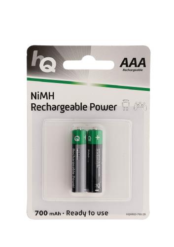 HQ HQHR03-700/2B Oplaadbare NiMH AAA-batterij 700 mAh, blister 2 stuks