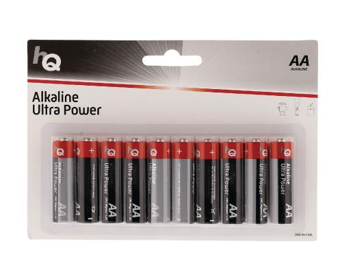 HQ HQLR6/10BL Alkaline AA-batterij blister 10 stuks