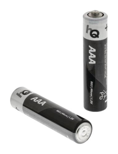 HQ HQR03/4BL Zink-koolstof AAA-batterij blister 4 stuks