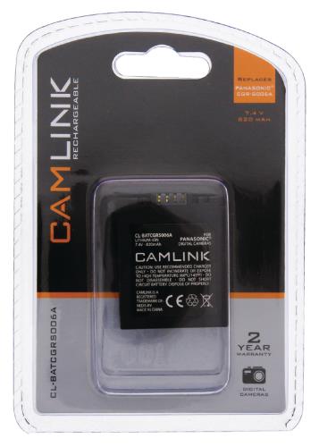 Camlink CL-BATCGRS006A Oplaadbare accu voor digitale camera's 7.4 V 820 mAh