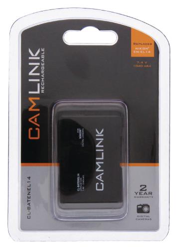 Camlink CL-BATENEL14 Oplaadbare accu voor digitale camera's 7.4 V 1040 mAh
