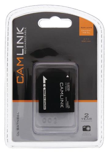 Camlink CL-BATNB6L Oplaadbare accu voor digitale camera's 3.7 V 850 mAh