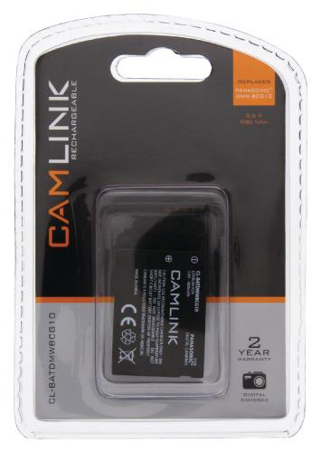 Camlink CL-BATDMWBCG10 Oplaadbare accu voor digitale camera's 3.6 V 980 mAh