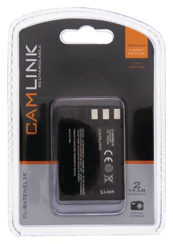 Camlink CL-BATENEL3E Oplaadbare accu voor digitale camera's 7.4 V 1650 mAh