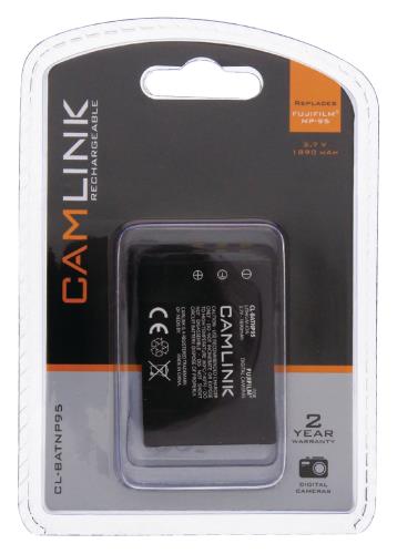 Camlink CL-BATNP95 Oplaadbare accu voor digitale camera's 3.7 V 1890 mAh