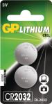 GP 0602032C2 Lithium button cell CR2032 2-BLIS