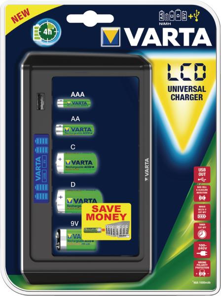 Varta 57678 101 401 LCD universal charger