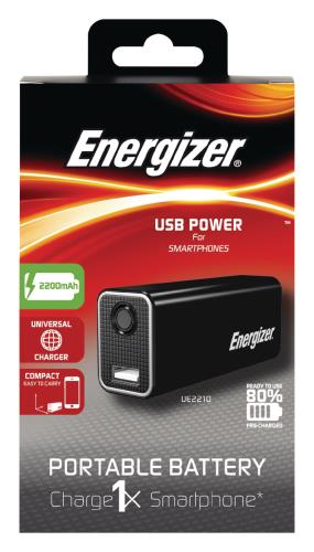 Energizer UE2210BK2 Powerbank 2200MAH black