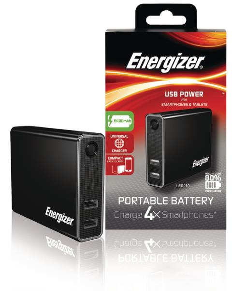 Energizer UE8410BK2 Powerbank 8400MAH black