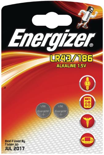 Energizer 639319 Alkaline battery LR43 1.5V 2-blister