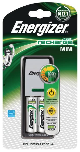 Energizer 638577 Mini charger + 2 AA 2000