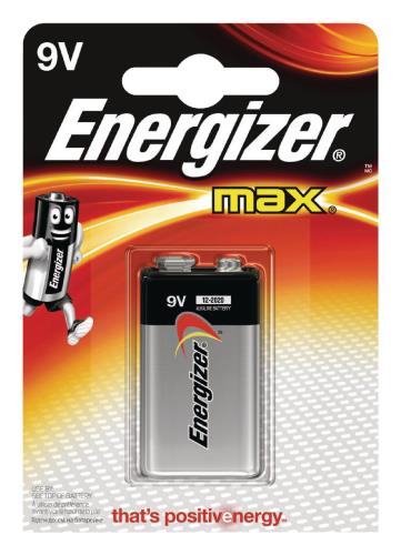 Energizer E300115900 Max alkaline 9V 1-blister