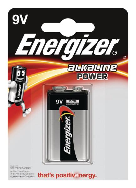 Energizer E300127700 Power alkaline 9V/6LR61 1-blister